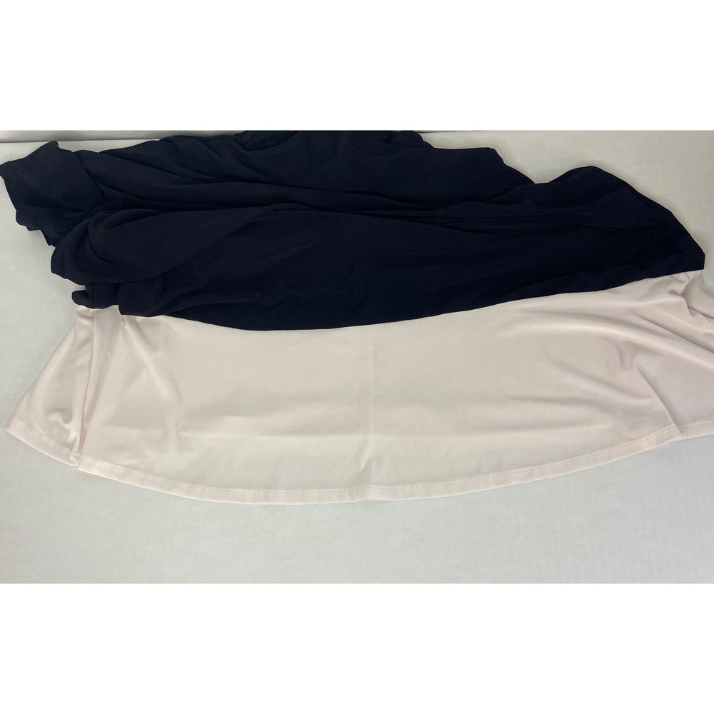 Annalee + Hope Womens XL Black Colorblock Short Sleeve Shift Dress Made USA - Picture 11 of 13